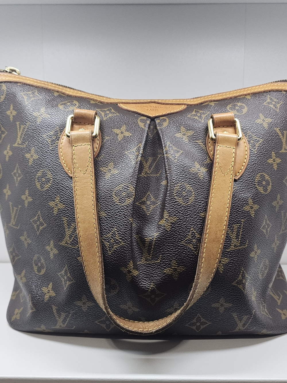 Louis Vuitton Palermo Brown Monogram Canvas Shoulder Bag